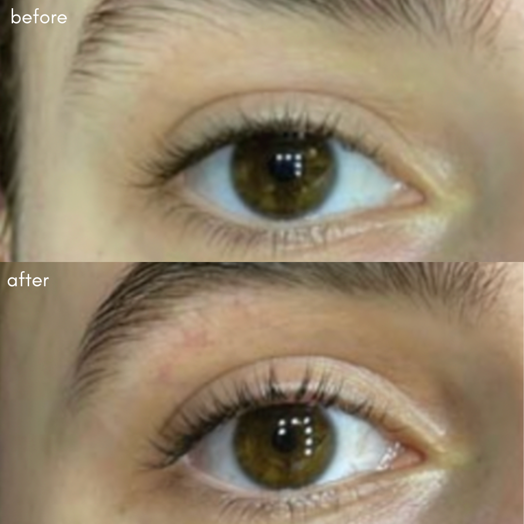 Power Fol Lash + Brow Before + After