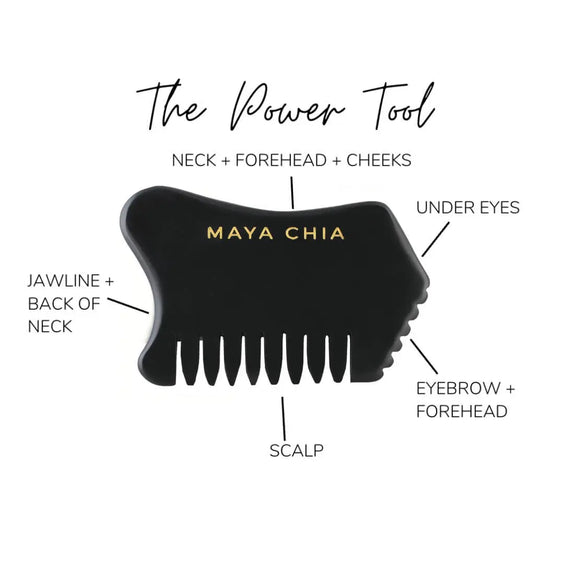 Masya Tools Power Tool - Multi-Use Gua Sha Tool For Scalp And Face Massage - Maya ...
